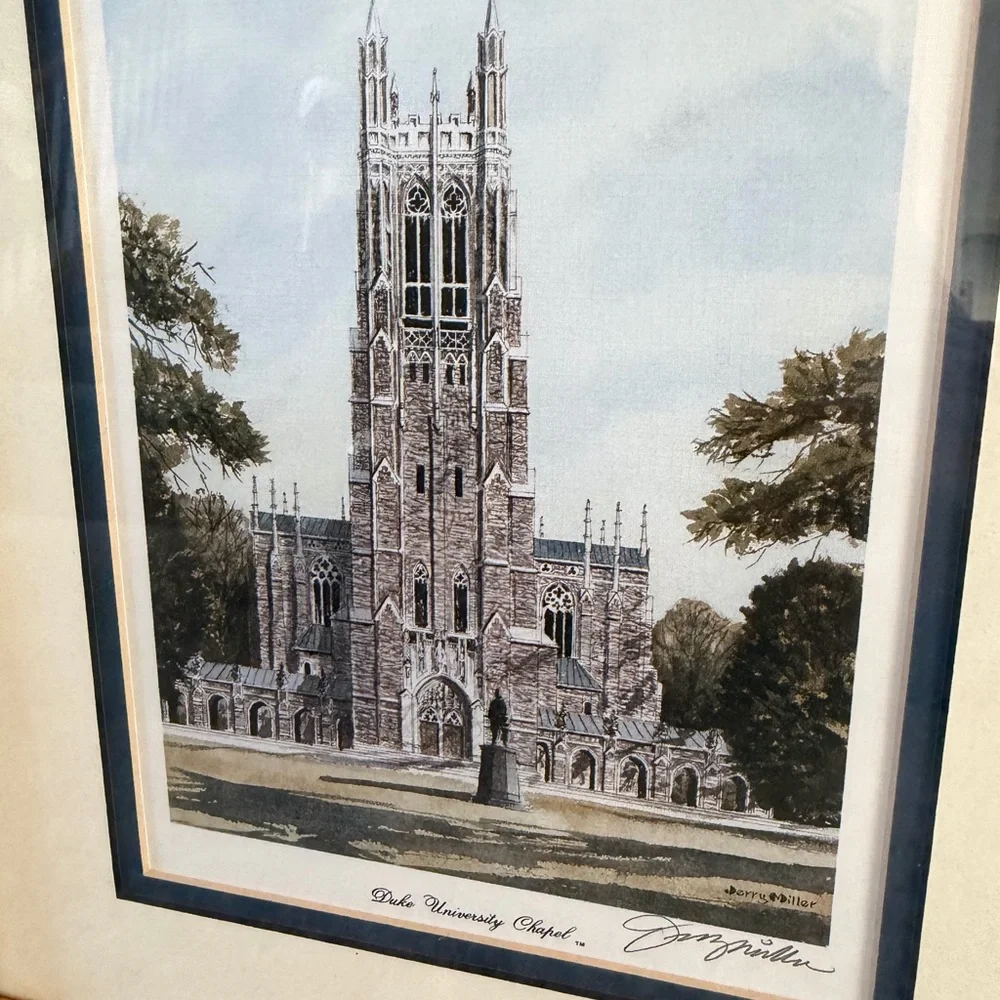 Framed Duke‎ University Chapel Art